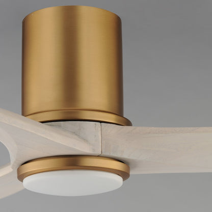 Maxim Lighting Woodwind 1Lt 10.5" Indoor Ceiling Fan, Brs/Wht