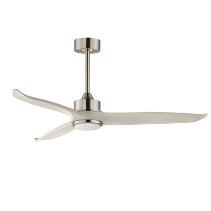 Maxim Lighting Woodwind 1Lt 52" Indoor Ceiling Fan, Nickel/White