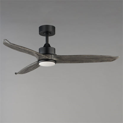 Maxim Lighting Woodwind 1Lt 52" Indoor Ceiling Fan, Blk/Grey//Wht