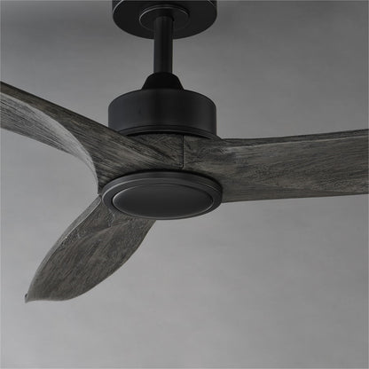 Maxim Lighting Woodwind 1Lt 52" Indoor Ceiling Fan, Blk/Grey//Wht