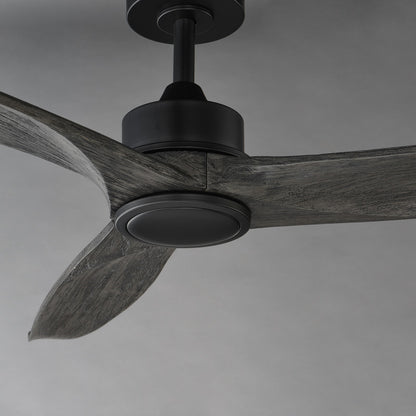 Maxim Lighting Woodwind 1Lt 52" Indoor Ceiling Fan, Blk/Grey//Wht