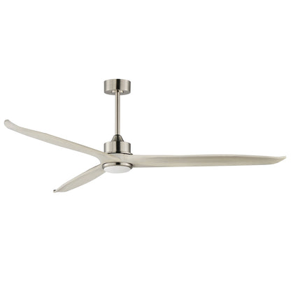 Maxim Lighting Woodwind 1Lt 72" Indoor Ceiling Fan, Nickel/White