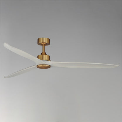 Maxim Lighting Woodwind 1Lt 72" Indoor Ceiling Fan, Brass/White