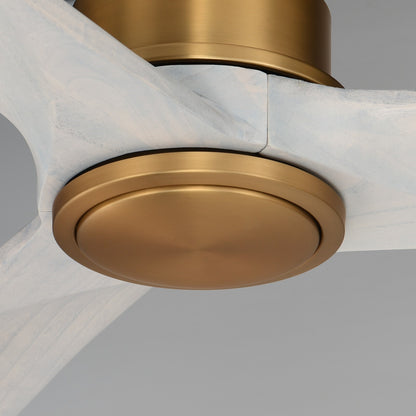 Maxim Lighting Woodwind 1Lt 80" Indoor Ceiling Fan, Brass/White
