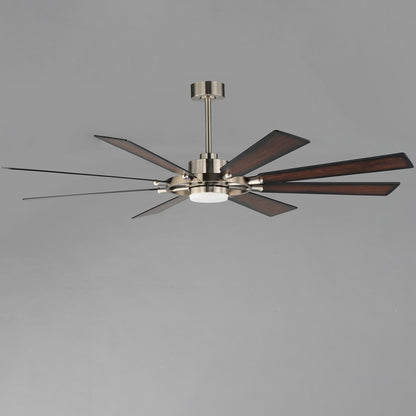 Maxim Lighting Helm 1 Light Indoor Ceiling Fan, Satin Nickel/White