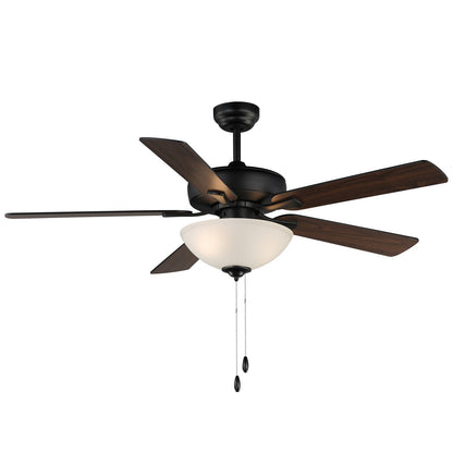 Maxim Lighting Super-Max 2Lt 20" Indoor Ceiling Fan, Black/White