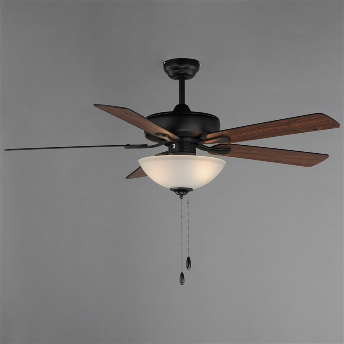 Maxim Lighting Super-Max 2Lt 20" Indoor Ceiling Fan, Black/White