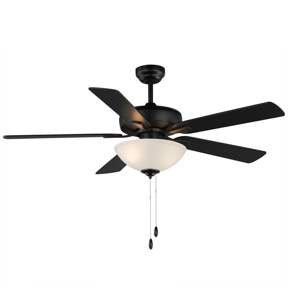Maxim Lighting Super-Max 2Lt 20" Indoor Ceiling Fan, Black/White
