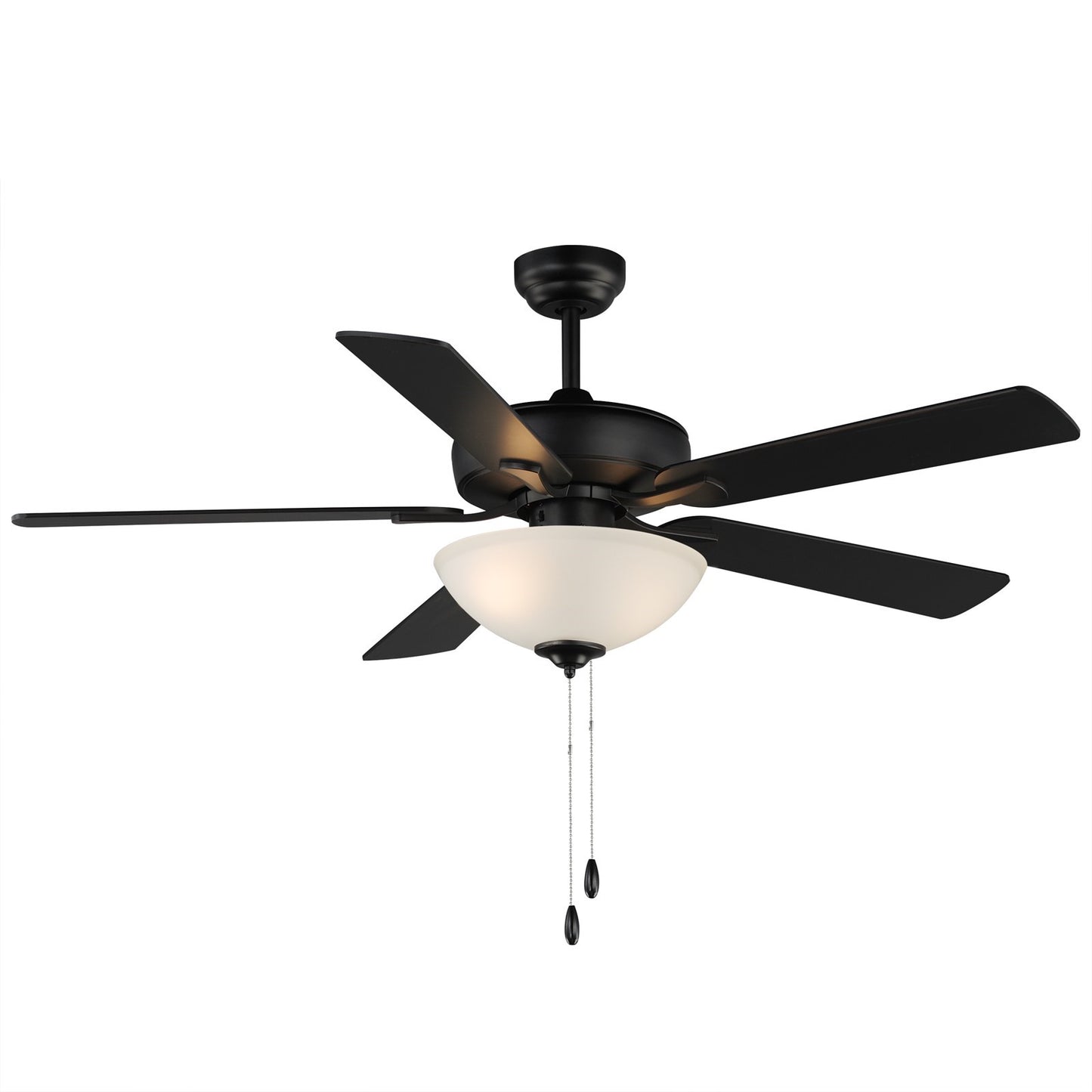 Maxim Lighting Super-Max 2Lt 20" Indoor Ceiling Fan, Black/White