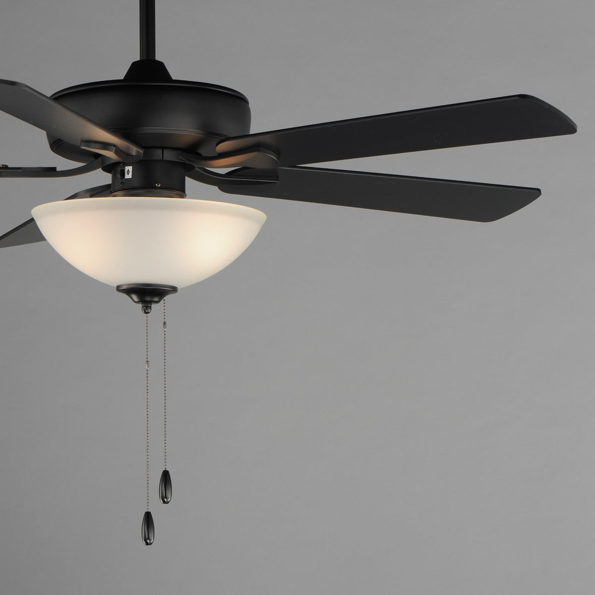 Maxim Lighting Super-Max 2Lt 20" Indoor Ceiling Fan, Black/White