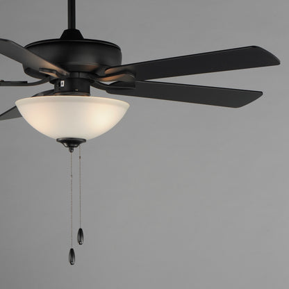 Maxim Lighting Super-Max 2Lt 20" Indoor Ceiling Fan, Black/White