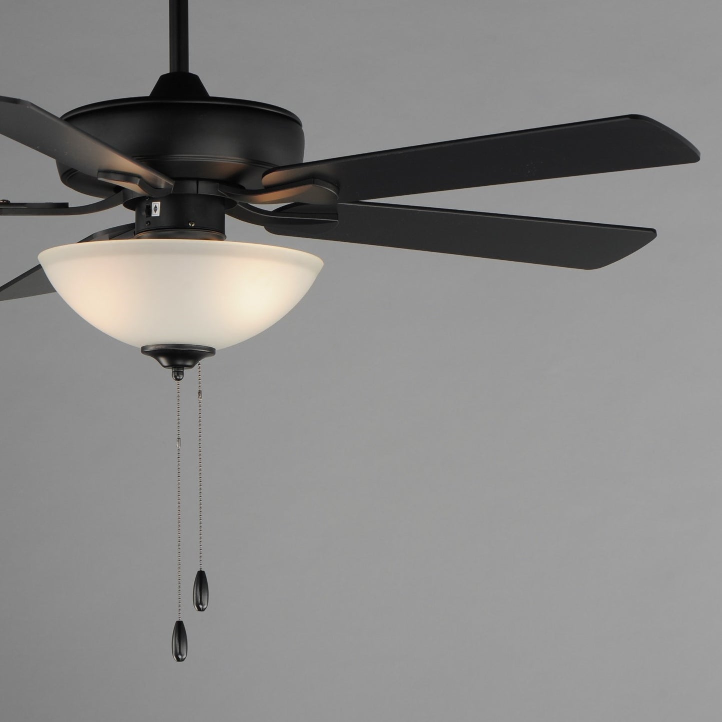 Maxim Lighting Super-Max 2Lt 20" Indoor Ceiling Fan, Black/White