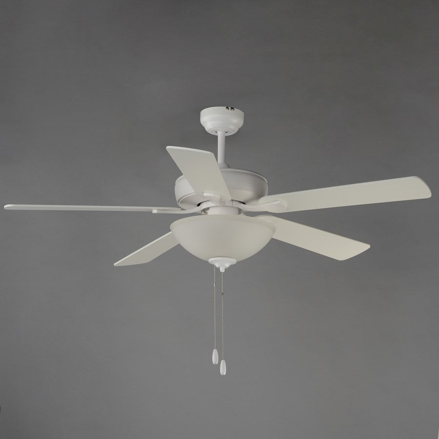 Maxim Lighting Super-Max 2Lt 20" Indoor Ceiling Fan, Matte Wht/Wht