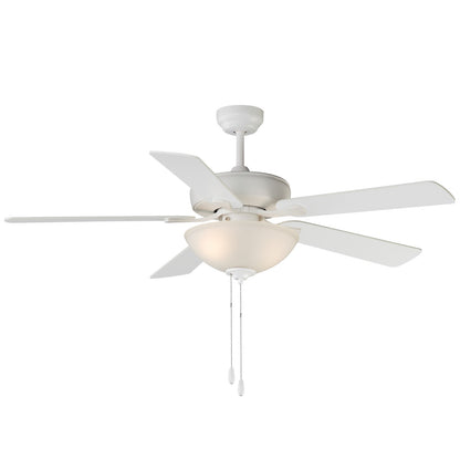 Maxim Lighting Super-Max 2Lt 20" Indoor Ceiling Fan, Matte Wht/Wht