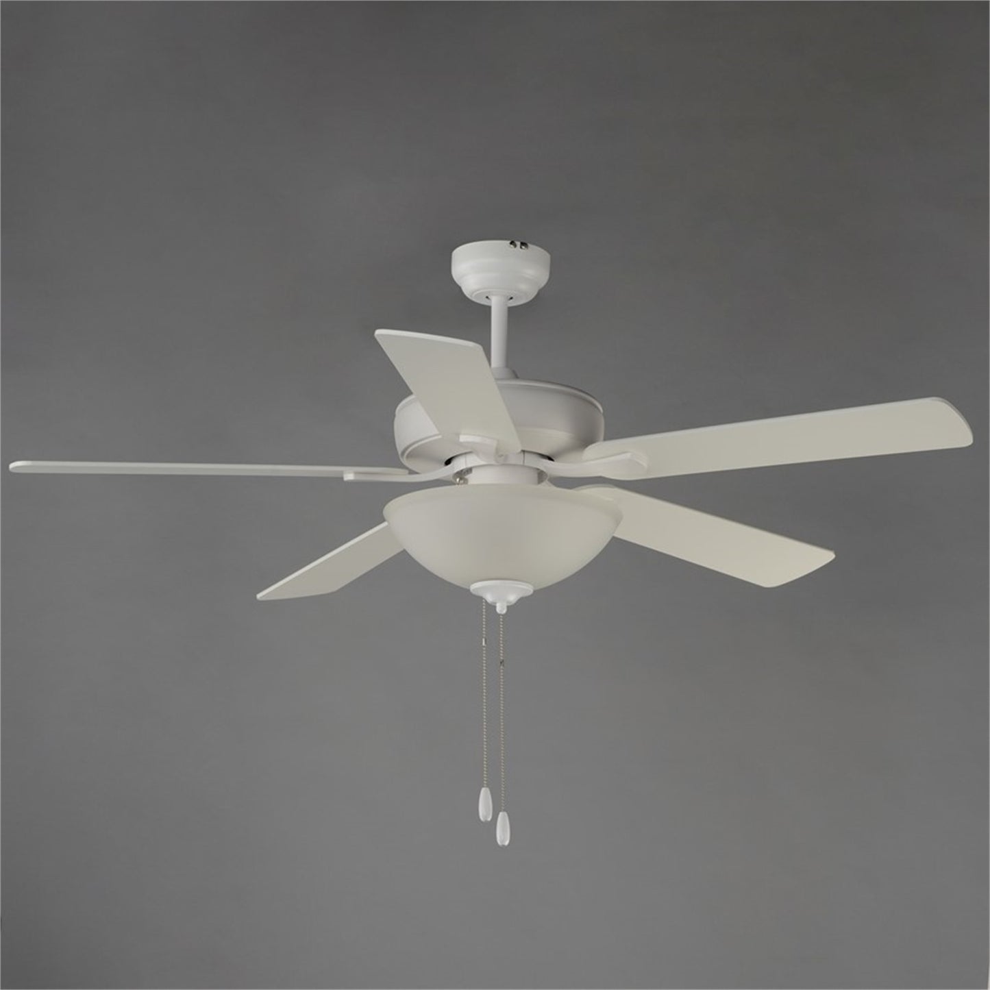 Maxim Lighting Super-Max 2Lt 20" Indoor Ceiling Fan, Matte Wht/Wht
