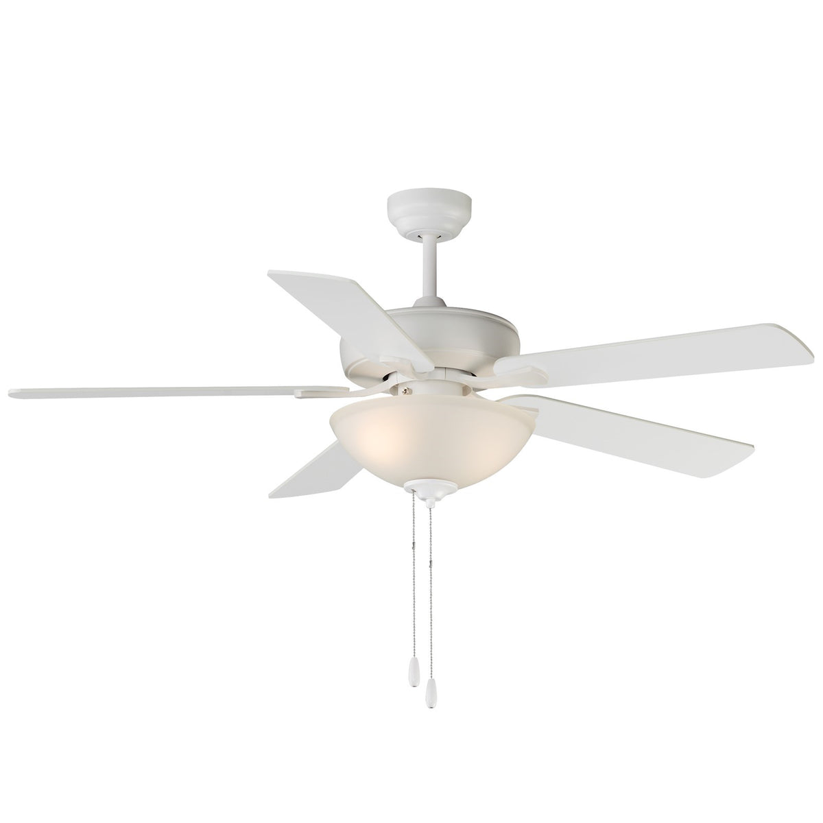 Maxim Lighting Super-Max 2Lt 20" Indoor Ceiling Fan, Matte Wht/Wht