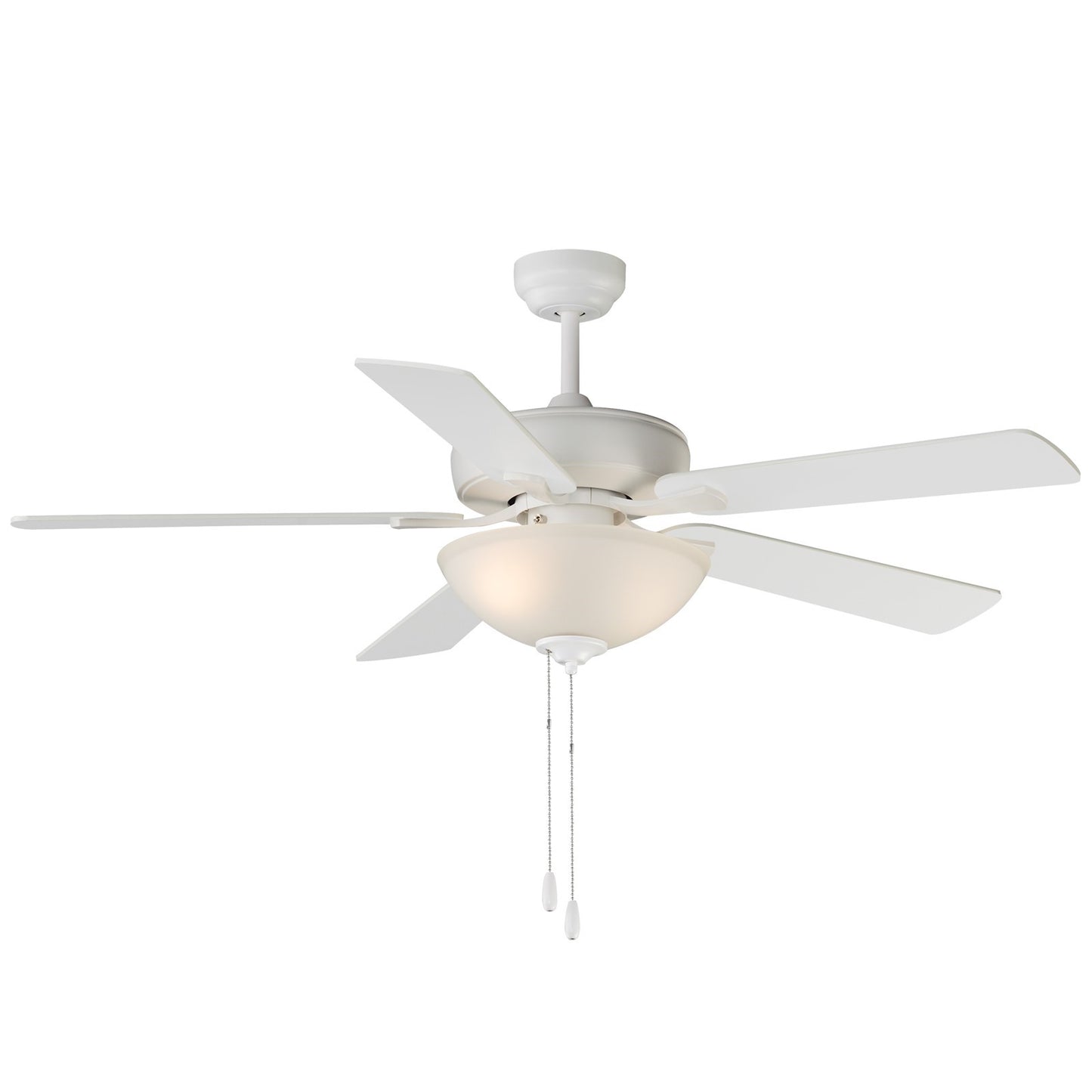 Maxim Lighting Super-Max 2Lt 20" Indoor Ceiling Fan, Matte Wht/Wht