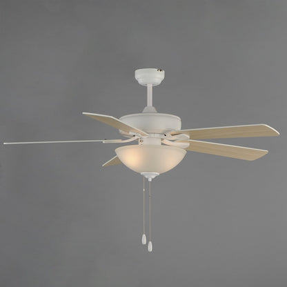 Maxim Lighting Super-Max 2Lt 20" Indoor Ceiling Fan, Matte Wht/Wht