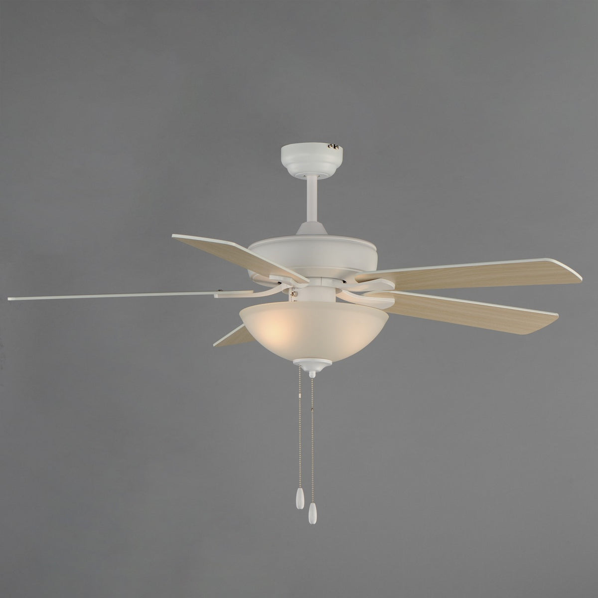 Maxim Lighting Super-Max 2Lt 20" Indoor Ceiling Fan, Matte Wht/Wht