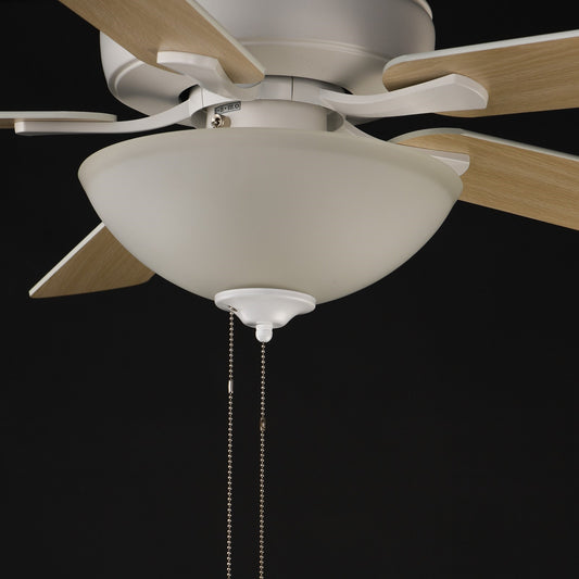 Maxim Lighting Super-Max 2Lt 20" Indoor Ceiling Fan, Matte Wht/Wht - 88936SWMW