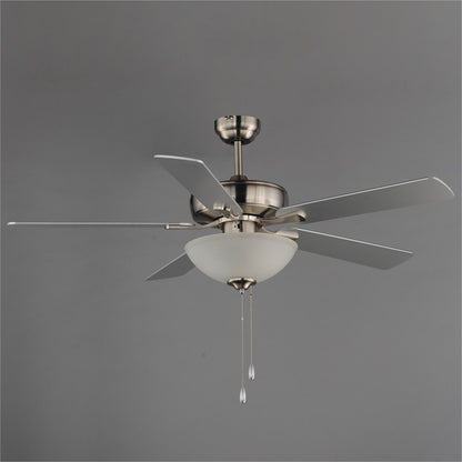 Maxim Lighting Super-Max 2Lt 20" Indoor Ceiling Fan, Nickel/White