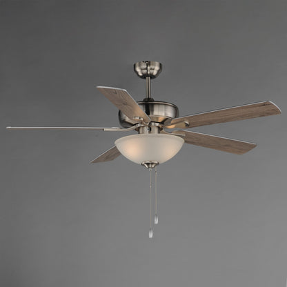 Maxim Lighting Super-Max 2Lt 20" Indoor Ceiling Fan, Nickel/White