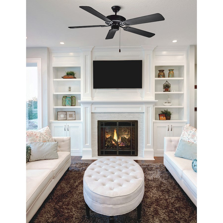 Maxim Lighting Basic-Max 52" Outdoor Ceiling Fan, Black