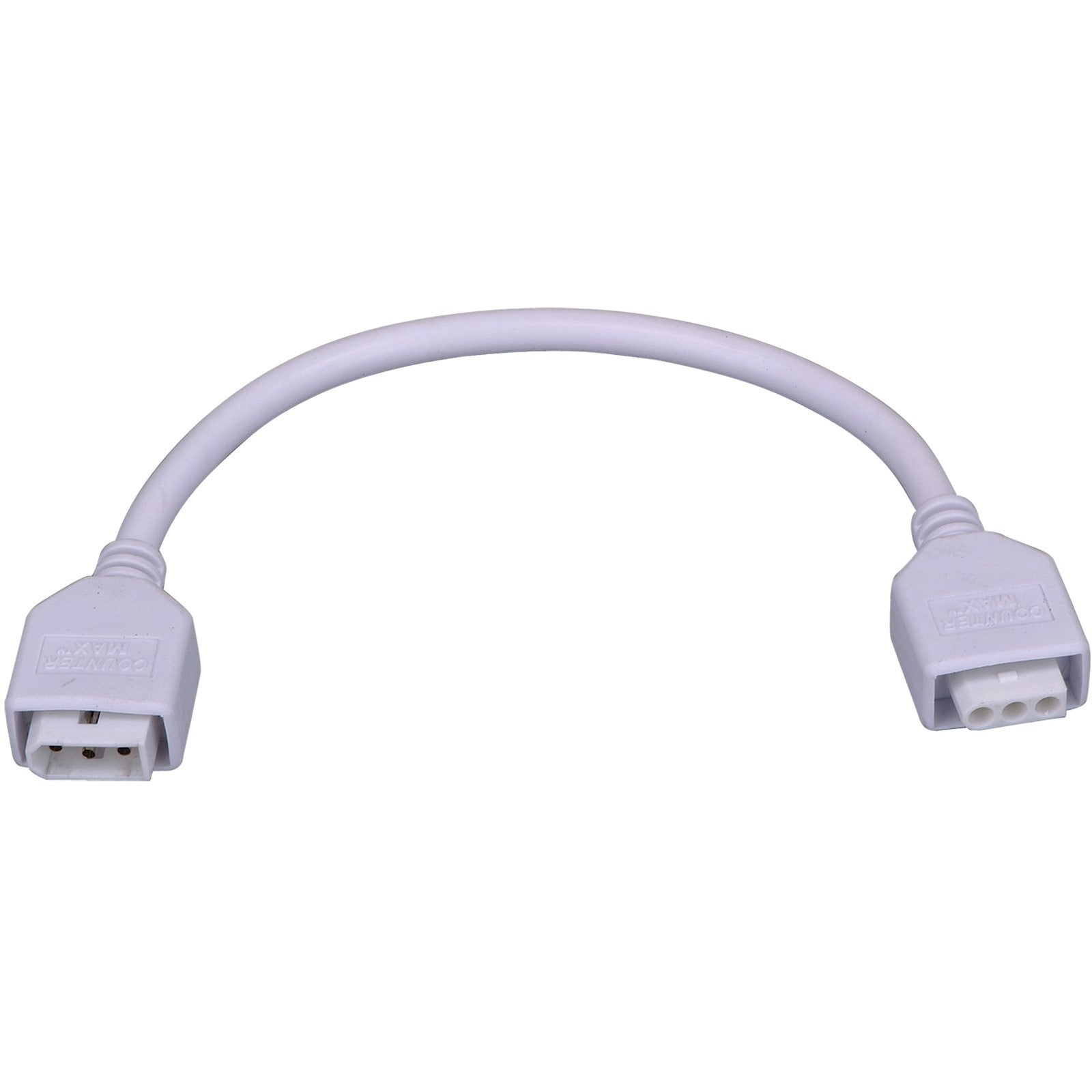Maxim Lighting CounterMax MXInterLink5 9in Connecting Cord | White Finish | Under Cabinet Lighting Accessory | 9in L | Model 89951WT