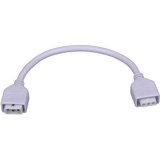 Maxim Lighting CounterMax MXInterLink5 9in Connecting Cord | White Finish | Under Cabinet Lighting Accessory | 9in L | Model 89951WT