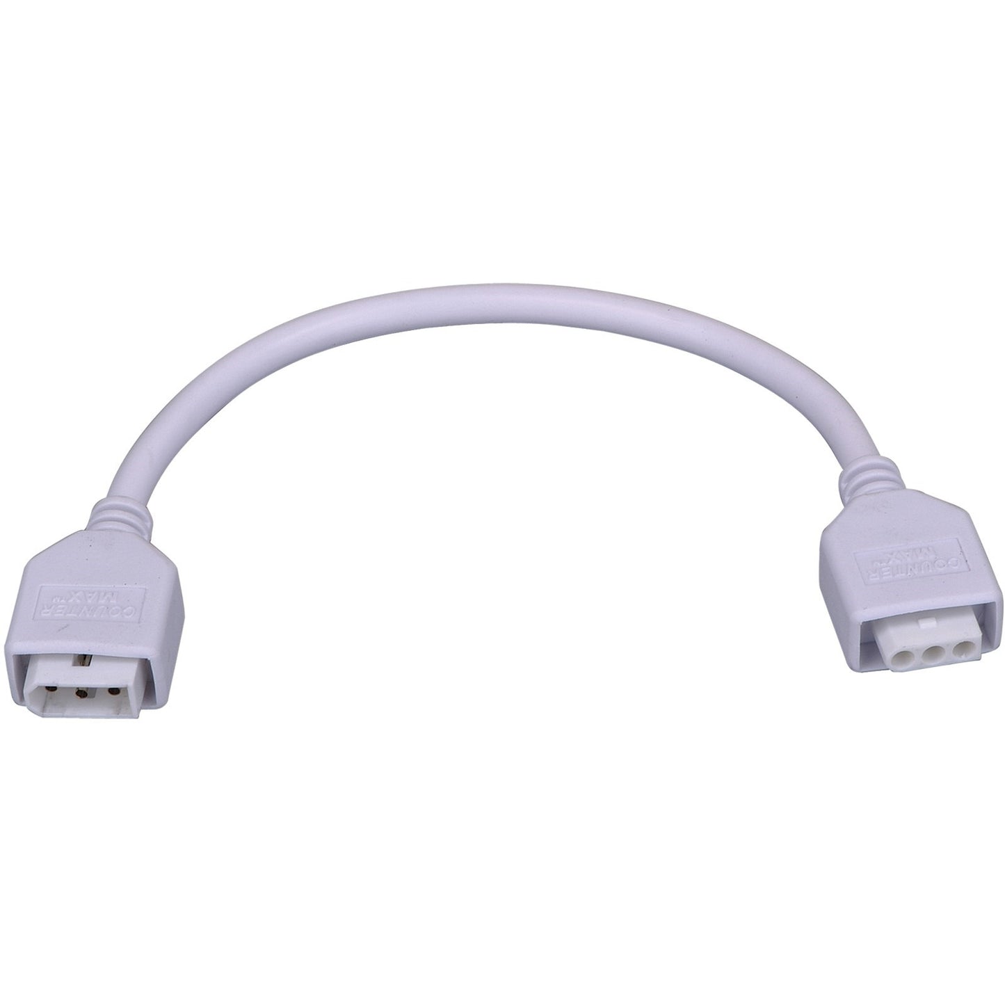 Maxim Lighting CounterMax MXInterLink5 9in Connecting Cord | White Finish | Under Cabinet Lighting Accessory | 9in L | Model 89951WT