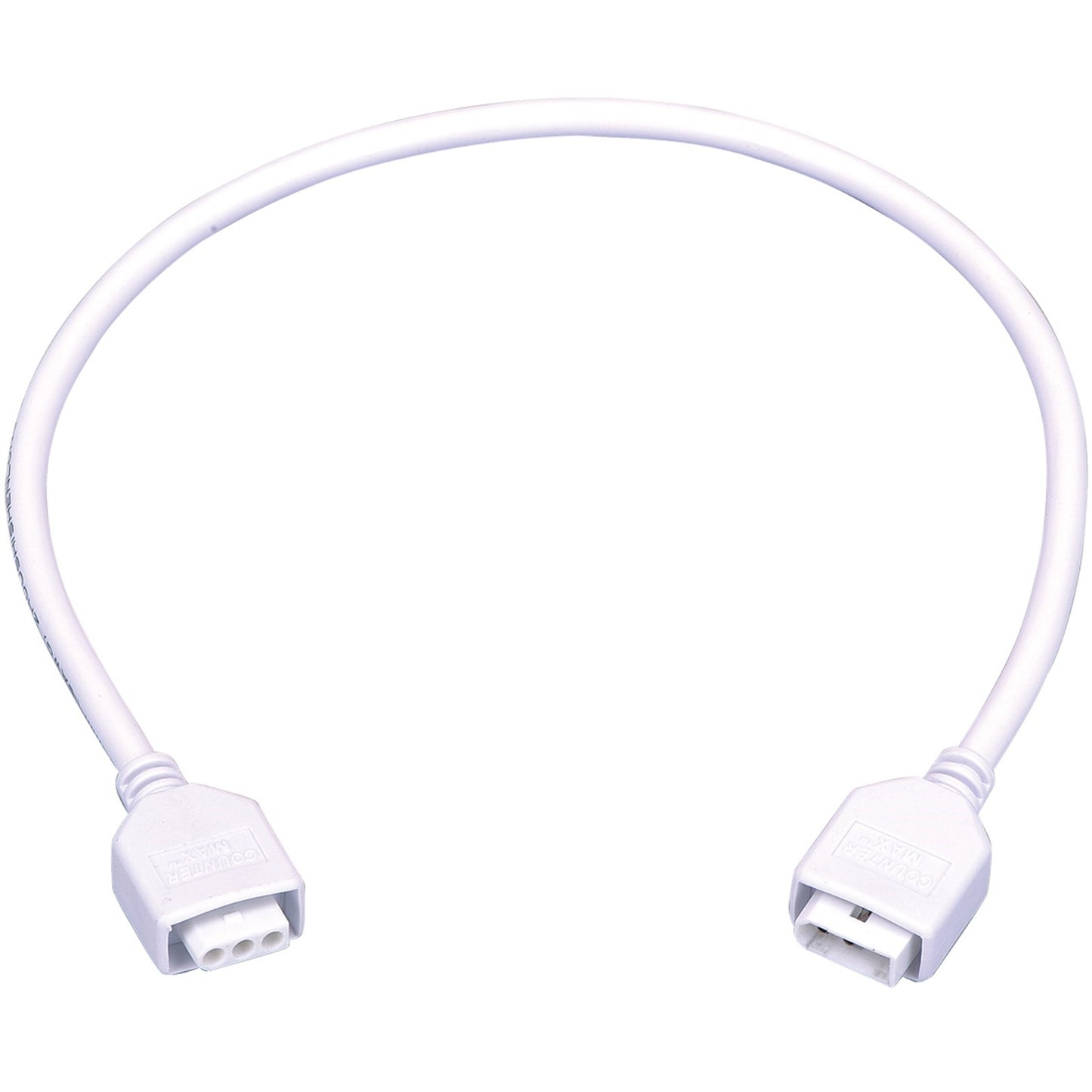 Maxim CounterMax MXInterLink5 18in Connecting Cord | White Finish | Under Cabinet Lighting Accessory | 18in L | Model 89952WT