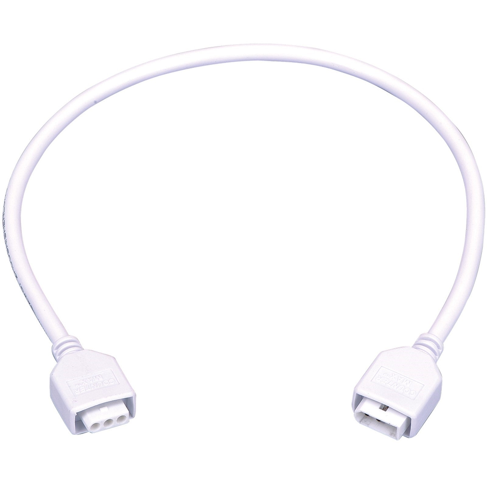 Maxim CounterMax MXInterLink5 18in Connecting Cord | White Finish | Under Cabinet Lighting Accessory | 18in L | Model 89952WT