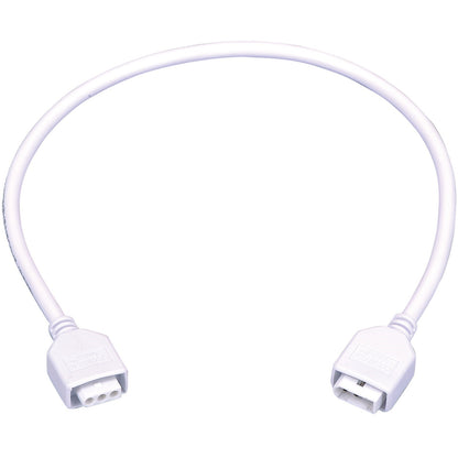Maxim CounterMax MXInterLink5 18in Connecting Cord | White Finish | Under Cabinet Lighting Accessory | 18in L | Model 89952WT