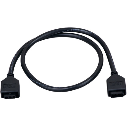 Maxim Lighting CounterMax MXInterLink5 24in Connecting Cord | Black Finish | Under Cabinet Lighting Accessory | 24in L | Model 89953BK