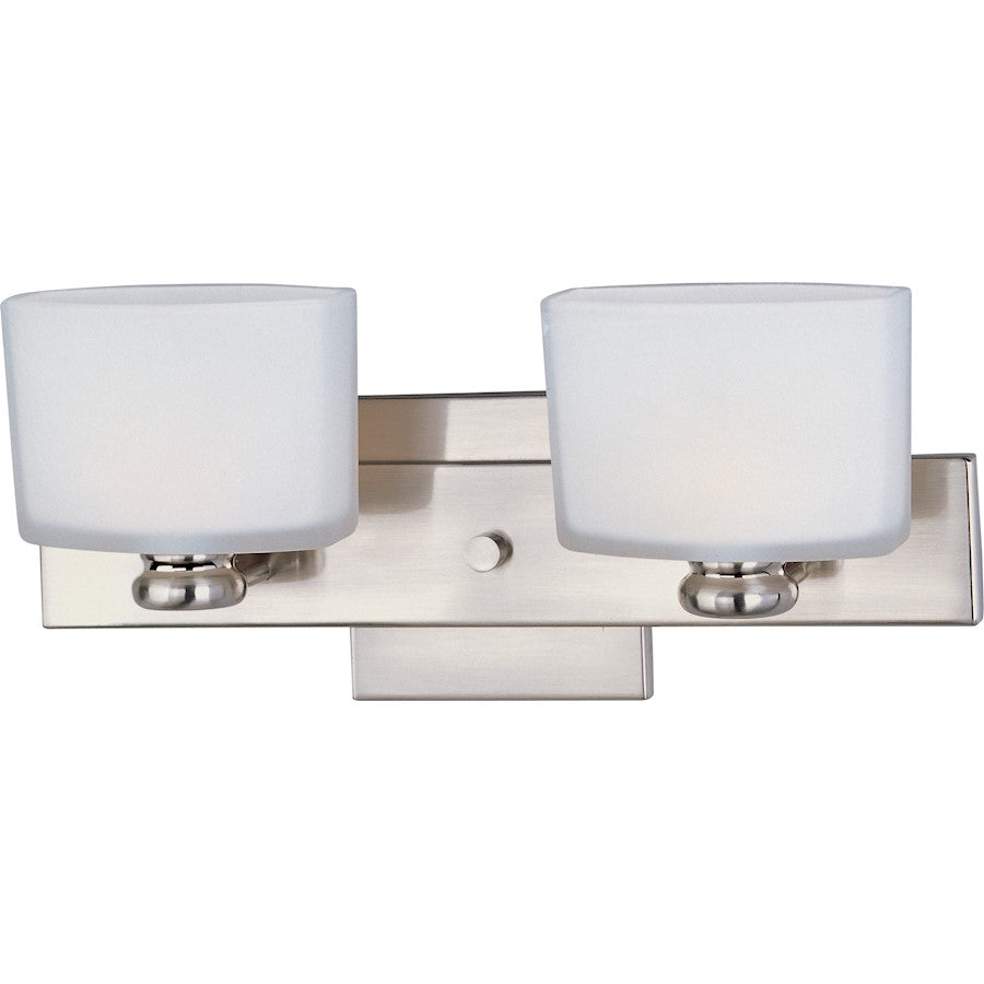 Maxim Lighting Essence 2-Light Bath Vanity Satin Nickel