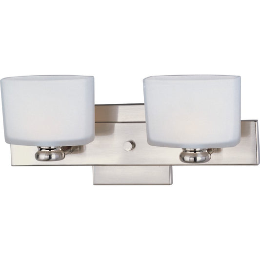 Maxim Lighting Essence 2-Light Bath Vanity Satin Nickel
