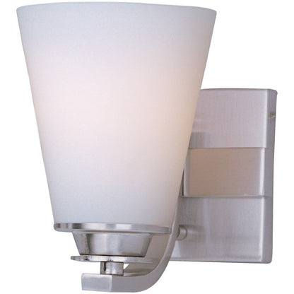 Maxim Lighting Conical 1-Light Bath Vanity Satin Nickel