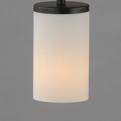 Maxim Lighting Lateral 1 Light 7" Single Pendant, Black/Satin White