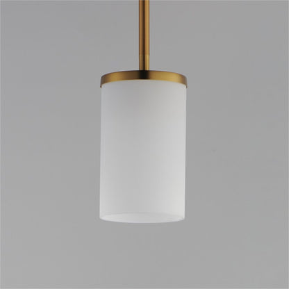 Maxim Lighting Lateral 1Lt 7" Single Pendant, Brass/White
