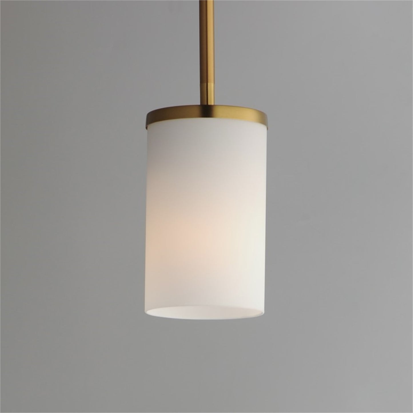 Maxim Lighting Lateral 1Lt 7" Single Pendant, Brass/White