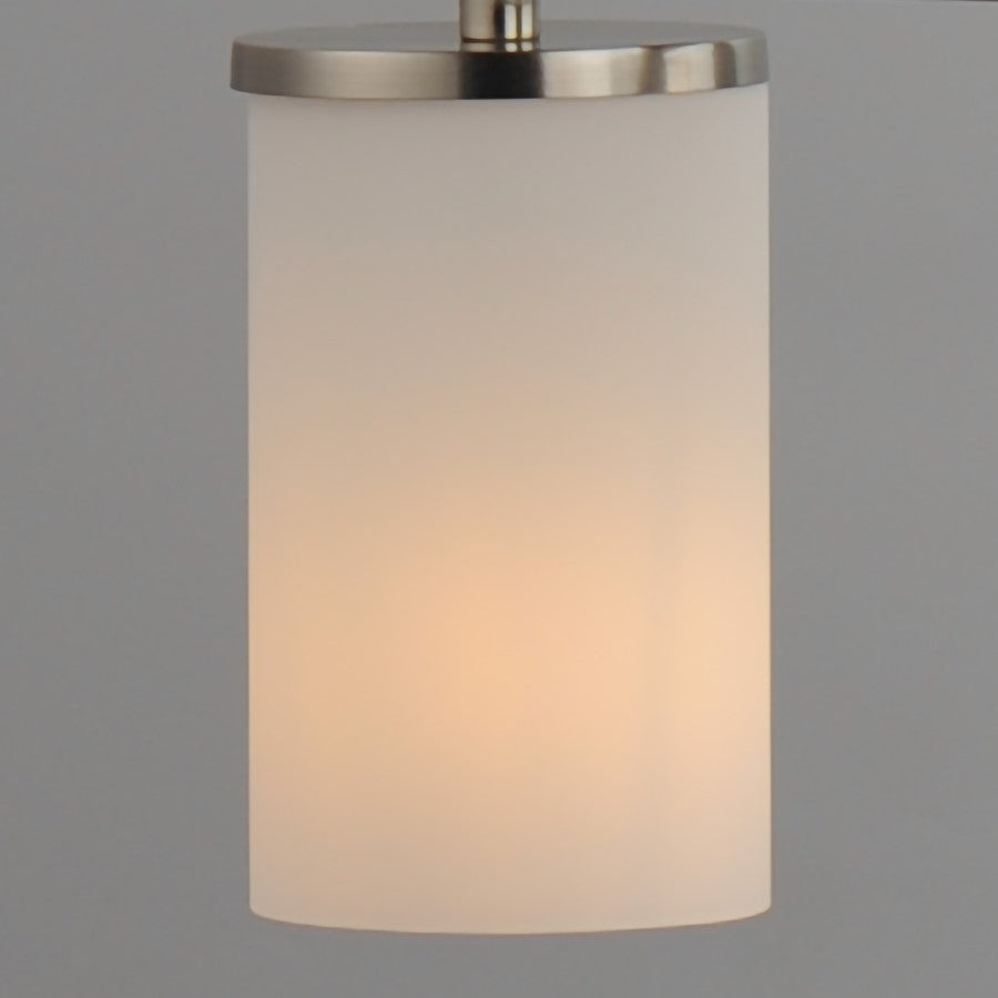 Maxim Lighting Lateral 1Lt 7" Single Pendant, Nickel/White