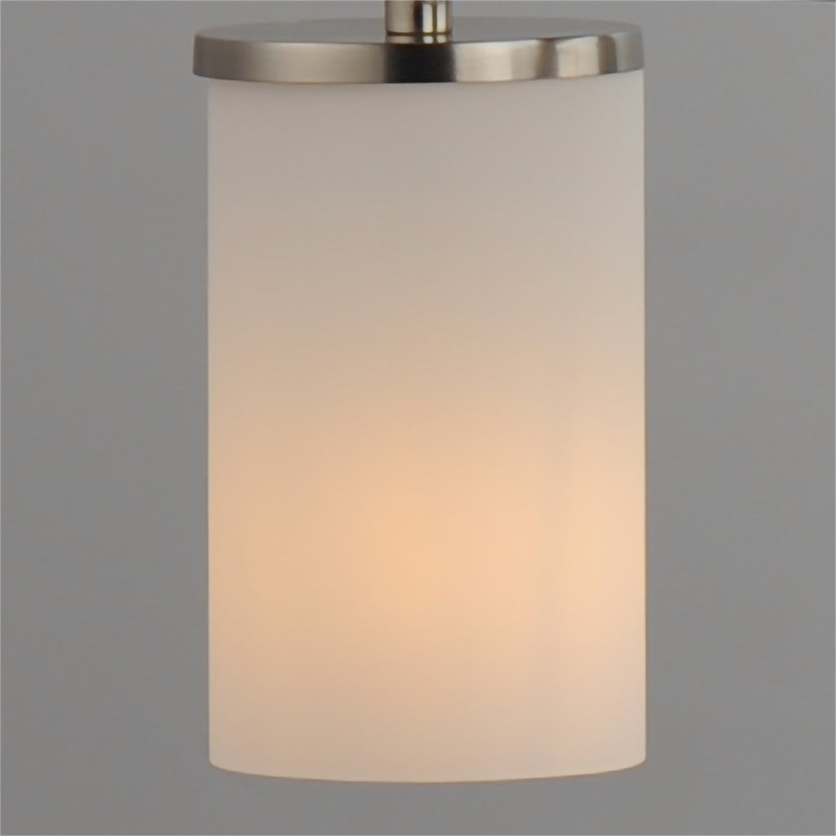 Maxim Lighting Lateral 1Lt 7" Single Pendant, Nickel/White