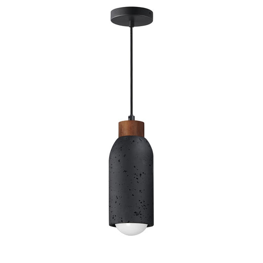 Maxim Lighting Pompeii 1 Light Single Pendant, Lava/Black