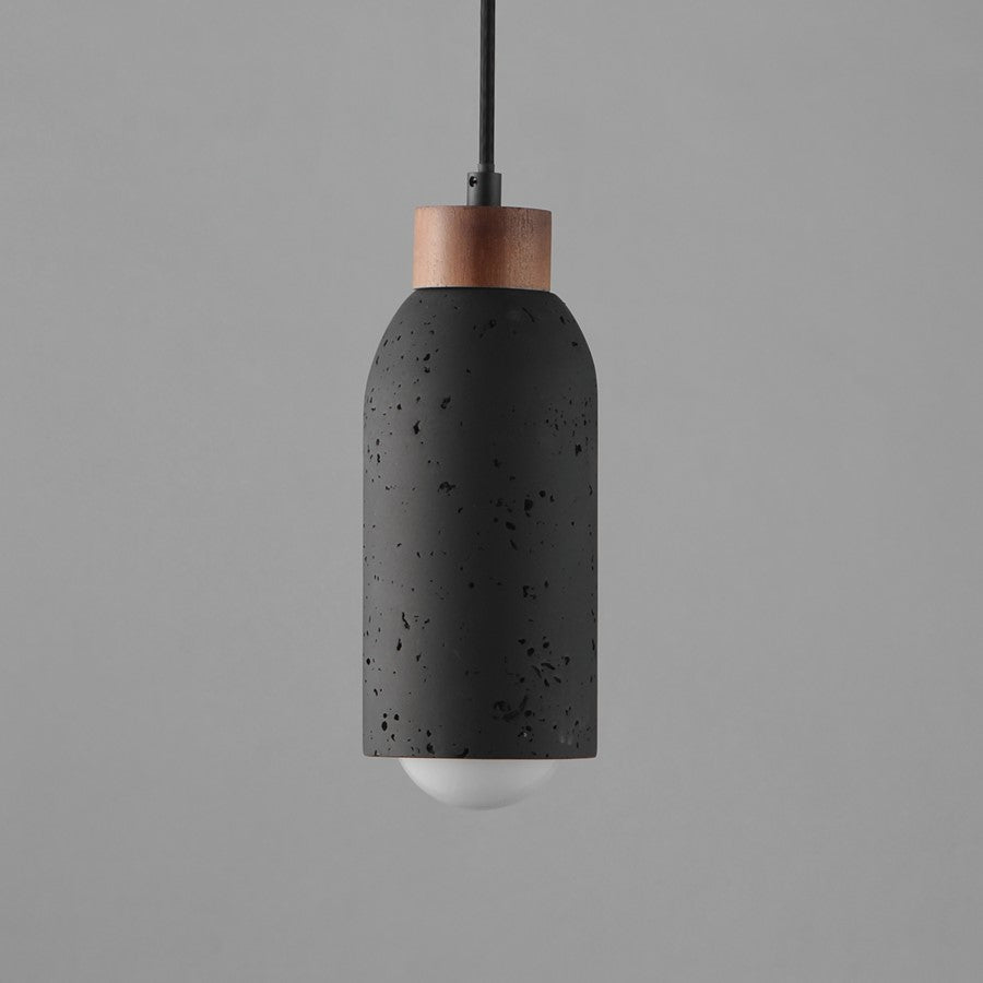 Maxim Lighting Pompeii 1 Light Single Pendant, Lava/Black
