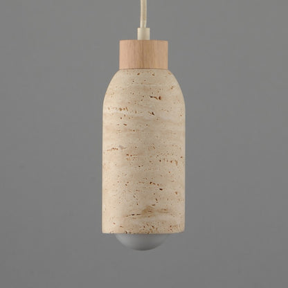 Maxim Lighting Pompeii 1 Light Single Pendant, Travertine/Oyster