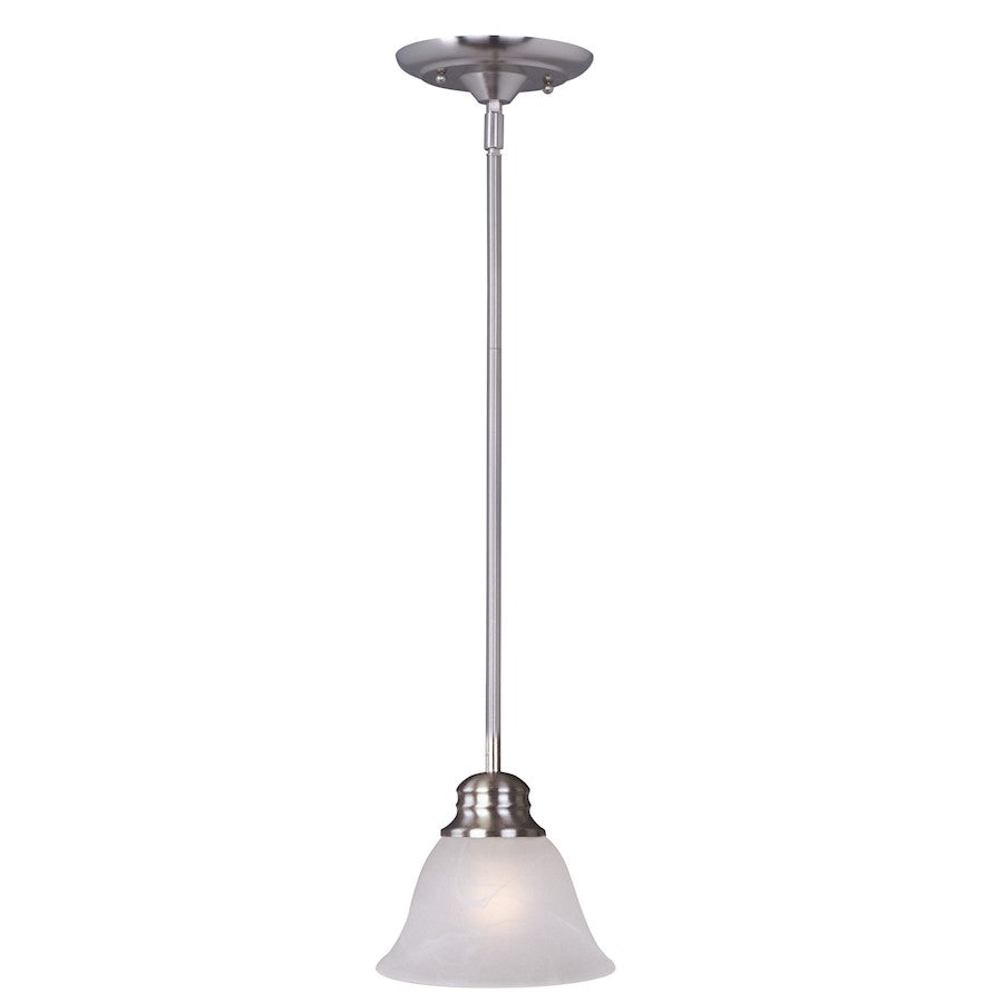 1 Light Mini Pendant, Satin Nickel