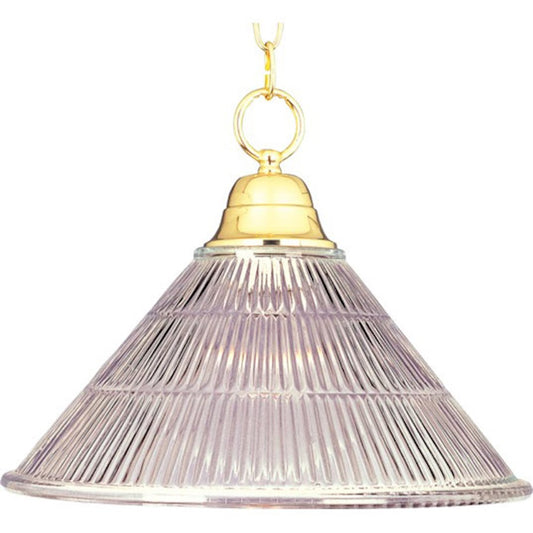 Maxim Lighting 1-Light Invert Bowl Pendant Polished Brass