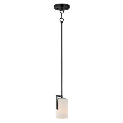Maxim Lighting Dart 1 Light Pendant, Black/Satin White