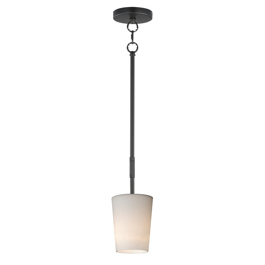 Maxim Lighting Durham 1 Light 10.5" Single Pendant, Black/White - 92691WTBK