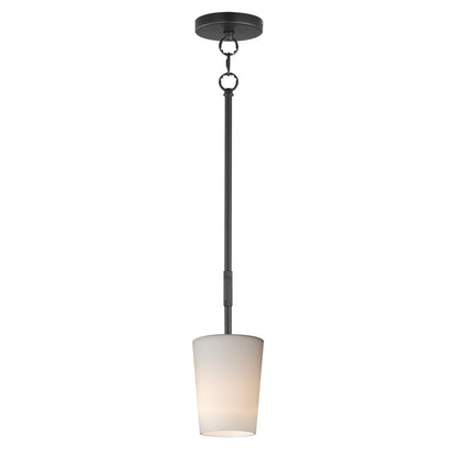 Maxim Lighting Durham 1 Light 10.5" Single Pendant, Black/White